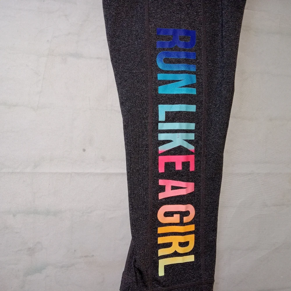 Idealology Believe In Movement Gray Capri Leggings Medium - Picture 6 of 8